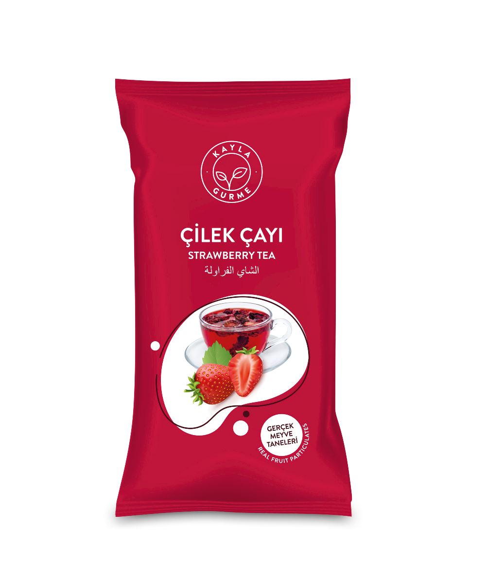 Çilek Çayı - Çilek Taneli Tek kullanımlık 20 adet.